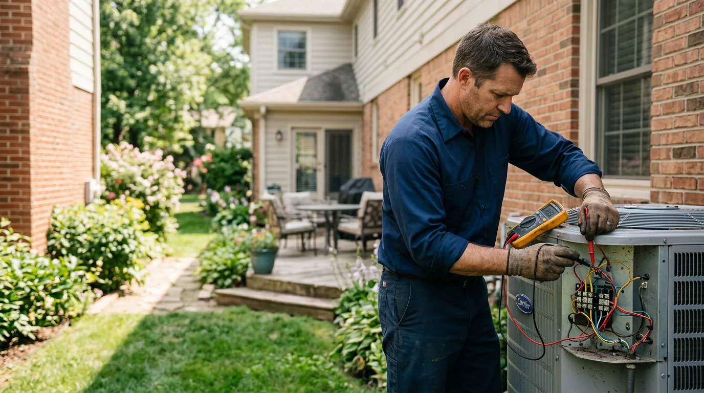 HVAC technician working near Greenwood, MS